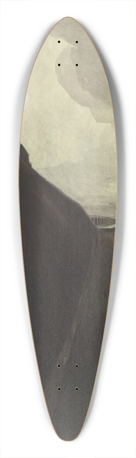 Lon Spilliaert - Digue et plage, Chalet Royal et galeries dOstende 39.3 inch art pintail longboard deck