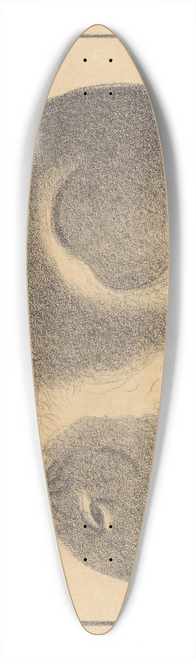 Lon Spilliaert - Konijn 39.3 inch art pintail longboard deck