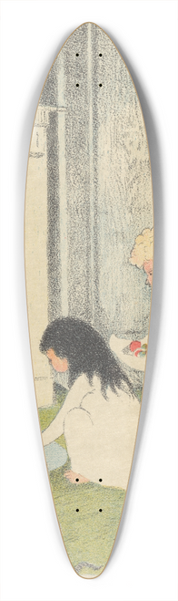 Lon Spilliaert - La veille de Saint-Nicolas. Les sabots devant ltre 39.3 inch art pintail longboard deck