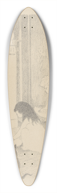 Lon Spilliaert - La veille de Saint-Nicolas. Les sabots devant ltre 39.3 inch art pintail longboard deck
