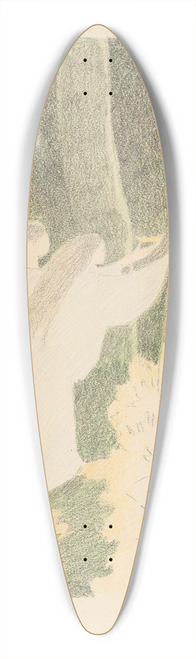 Lon Spilliaert - Les Serres Chaudes 2 39.3 inch art pintail longboard deck