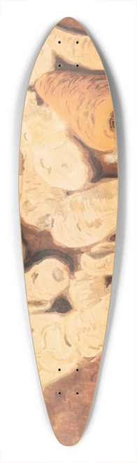Lon Spilliaert - Nature morte aux navets et carottes 39.3 inch art pintail longboard deck