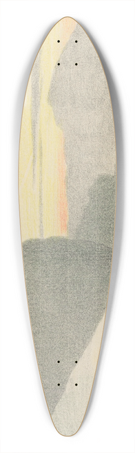 Lon Spilliaert - Rots aan het water 39.3 inch art pintail longboard deck