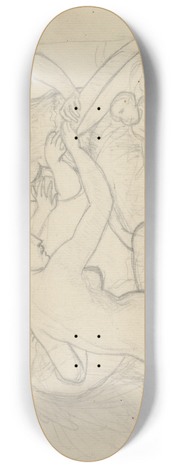 Christoffer Wilhelm Eckersberg - Cecrops dtre afslrer Minervas hemmeligheder 8.25 inch art skate deck