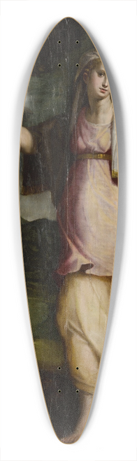 Lorenzo Sabatini - Allegorical Figure, Probably Prudence 39.3 inch art pintail longboard deck