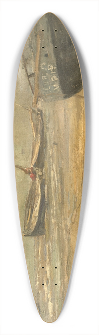 Louis Artan - After the Catching of Fish 39.3 inch art pintail longboard deck
