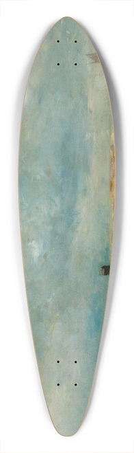 Louis Artan - The harbour defences in choppy waters 39.3 inch art pintail longboard deck