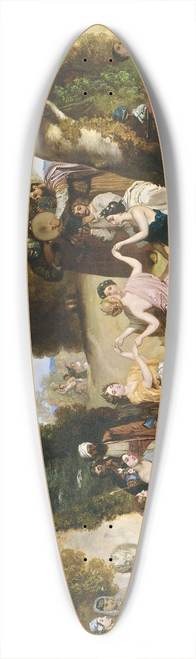 Louis Candide Boulanger - La danse des Muses 39.3 inch art pintail longboard deck