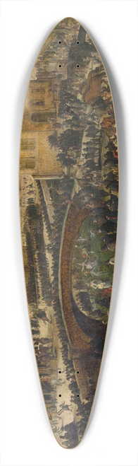 Louis de Caullery - Shrove Tuesday on the Ice 39.3 inch art pintail longboard deck