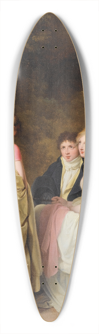 Louis Lopold Boilly - Conversation Dans Un Parc (Conversation In A Park) 39.3 inch art pintail longboard deck