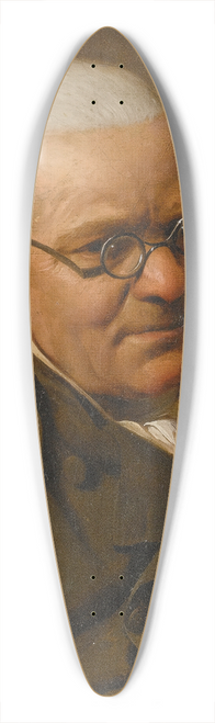Louis Lopold Boilly - Portrait Of A White-Haired Man, Half Length, Wearing Glasses 39.3 inch art pintail longboard deck