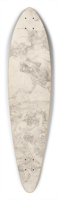 Louis Lopold Robert - Pilgrims Returning from the Feast Day of the Madonna dellArco 39.3 inch art pintail longboard deck