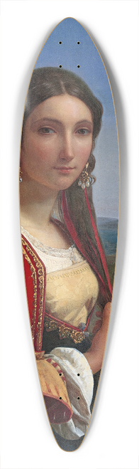 Louis Lopold Robert - Portrt Eines Mdchen Aus Retuna 39.3 inch art pintail longboard deck