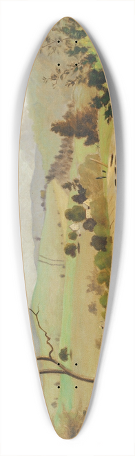 Louis Michel Eilshemius - Adirondacks- Bridge for Fishing 39.3 inch art pintail longboard deck