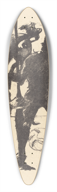 Lovis Corinth - Gtz von Berlichingen (Das Leben des Gtz von Berlichingen von ihm Selbst Erzhct) 39.3 inch art pintail longboard deck