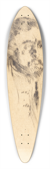 Lovis Corinth - Hermann Struck (Bildnisstudie H. St.) 39.3 inch art pintail longboard deck