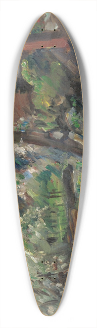 Lovis Corinth - Landscape in early spring 39.3 inch art pintail longboard deck