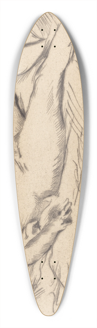 Lovis Corinth - Sleeping Woman (Schlafende) 39.3 inch art pintail longboard deck