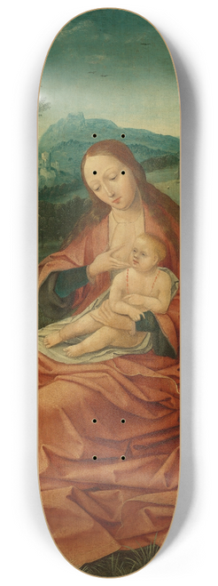 Circle Of Bernard Van Orley - Virgin And Child In A Landscape 8.25 inch art skate deck