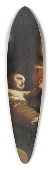 Luca Cambiaso - Holy Family with St John the Baptist 39.3 inch art pintail longboard deck