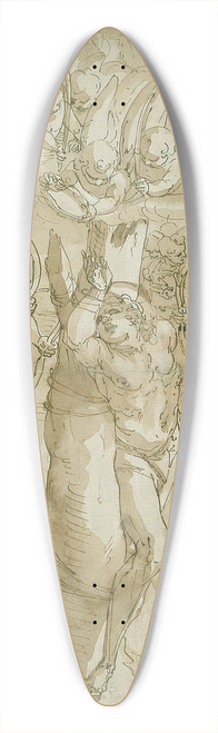 Luca Cambiaso - The Martyrdom of Saint Sebastian 39.3 inch art pintail longboard deck