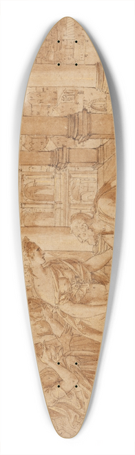 Luca Penni - The Return of Ulysses 39.3 inch art pintail longboard deck