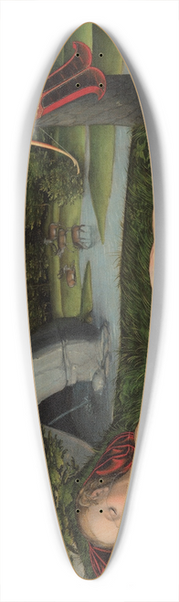 Lucas Cranach the Elder - The Nymph of the Spring 39.3 inch art pintail longboard deck
