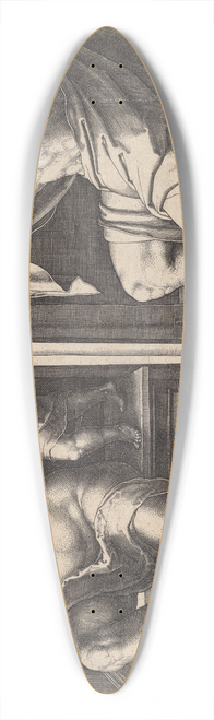 Lucas Van Leyden - Mars, Venus, and Cupid 39.3 inch art pintail longboard deck
