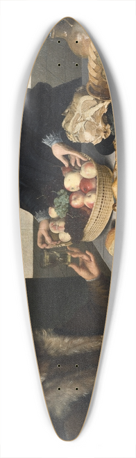 Lucas van Valckenborch - Double Portrait of an Elderly Couple 39.3 inch art pintail longboard deck