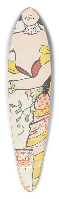 Lucien Marie Franois Mtivet - Thetre De Lathenee Comique Rue Boudreau 39.3 inch art pintail longboard deck