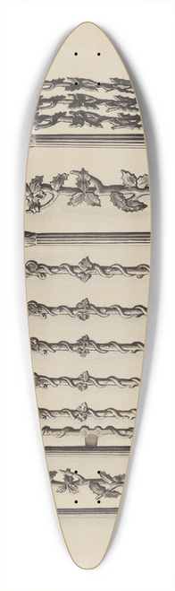 Lucien Verbeke - Cast Iron Gate and Fence 39.3 inch art pintail longboard deck