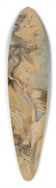 Luc-Olivier Merson - tude de figures volantes 39.3 inch art pintail longboard deck