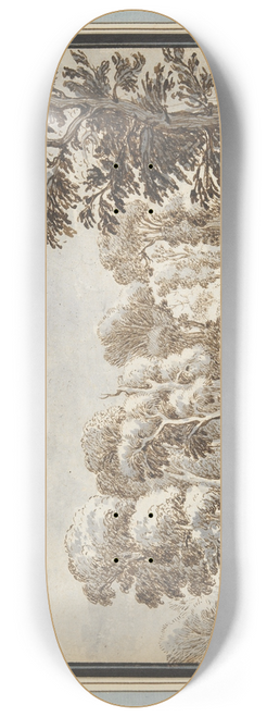 Circle of Gillis Neyts - Clump of Trees BeyondHills 8.25 inch art skate deck