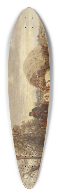 Ludwig Gedlek - Auf der Landstrae 39.3 inch art pintail longboard deck