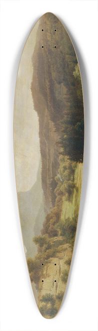 Ludwig Halauska - Die Traun und der Traunstein 39.3 inch art pintail longboard deck