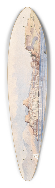 Ludwig Hans Fischer - Blick auf die Stadt Corfu 39.3 inch art pintail longboard deck