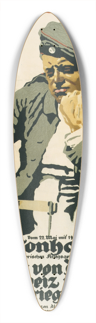 Ludwig Hohlwein - Tonhalle  Ausstellung von Arbeiten der in der Schweiz internierten deutschen Kriegsgefangenen 39.3 inch art pintail longboard deck