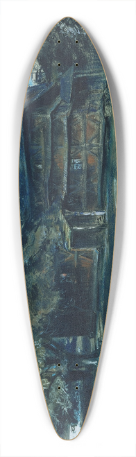 Ludwig Michalek - Holzkirche 39.3 inch art pintail longboard deck