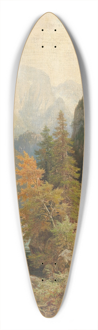 Ludwig Sckell - Hirten und Herde am Weg bei einem Wildbach 39.3 inch art pintail longboard deck