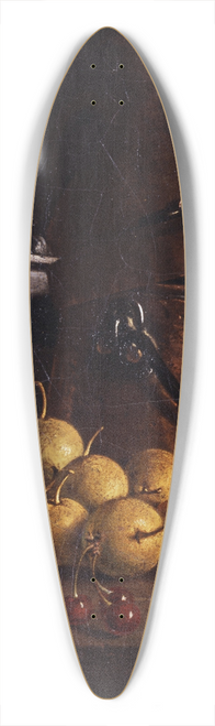 Luis Melndez - Still Life with Fruits and Cooking Utensils 39.3 inch art pintail longboard deck