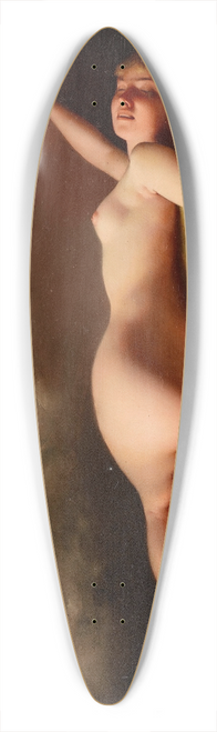 Luis Ricardo Falero - Reclining nude 39.3 inch art pintail longboard deck