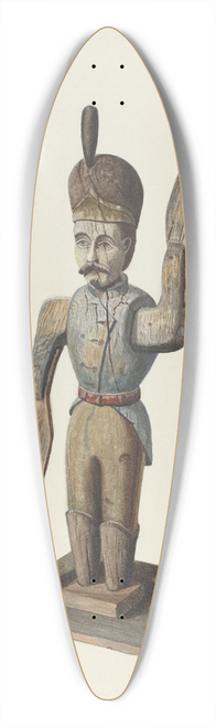 Luther D. Wenrich - Whirligig 39.3 inch art pintail longboard deck