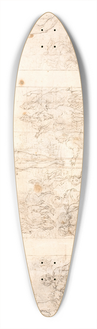 Maarten Van Heemskerck - Forstudie til en trefljet altertavle forestillende Korsfstelsen 39.3 inch art pintail longboard deck