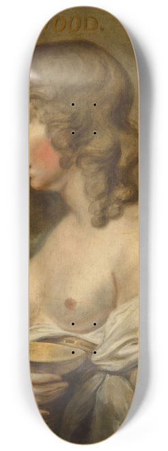 Circle Of Matthew William Peters - Portrait of Miss Mortimer as Hebe 8.25 inch art skate deck