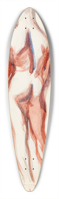 Magnus Enckell - Selin seisova alaston mies, luonnos 39.3 inch art pintail longboard deck