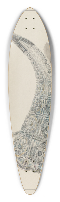 Magnus S. Fossum - Glass Flower Holder 39.3 inch art pintail longboard deck