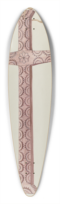 Majel G. Claflin - Cedar Cross 39.3 inch art pintail longboard deck