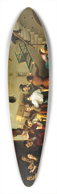 Manuel Cabral Aguado Bejarano - The Brawl 39.3 inch art pintail longboard deck