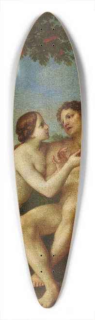 Marcantonio Franceschini - Adam and Eve 39.3 inch art pintail longboard deck