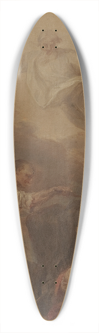 Marcello Bacciarelli - Saint Isidore ploughing, sketch 39.3 inch art pintail longboard deck